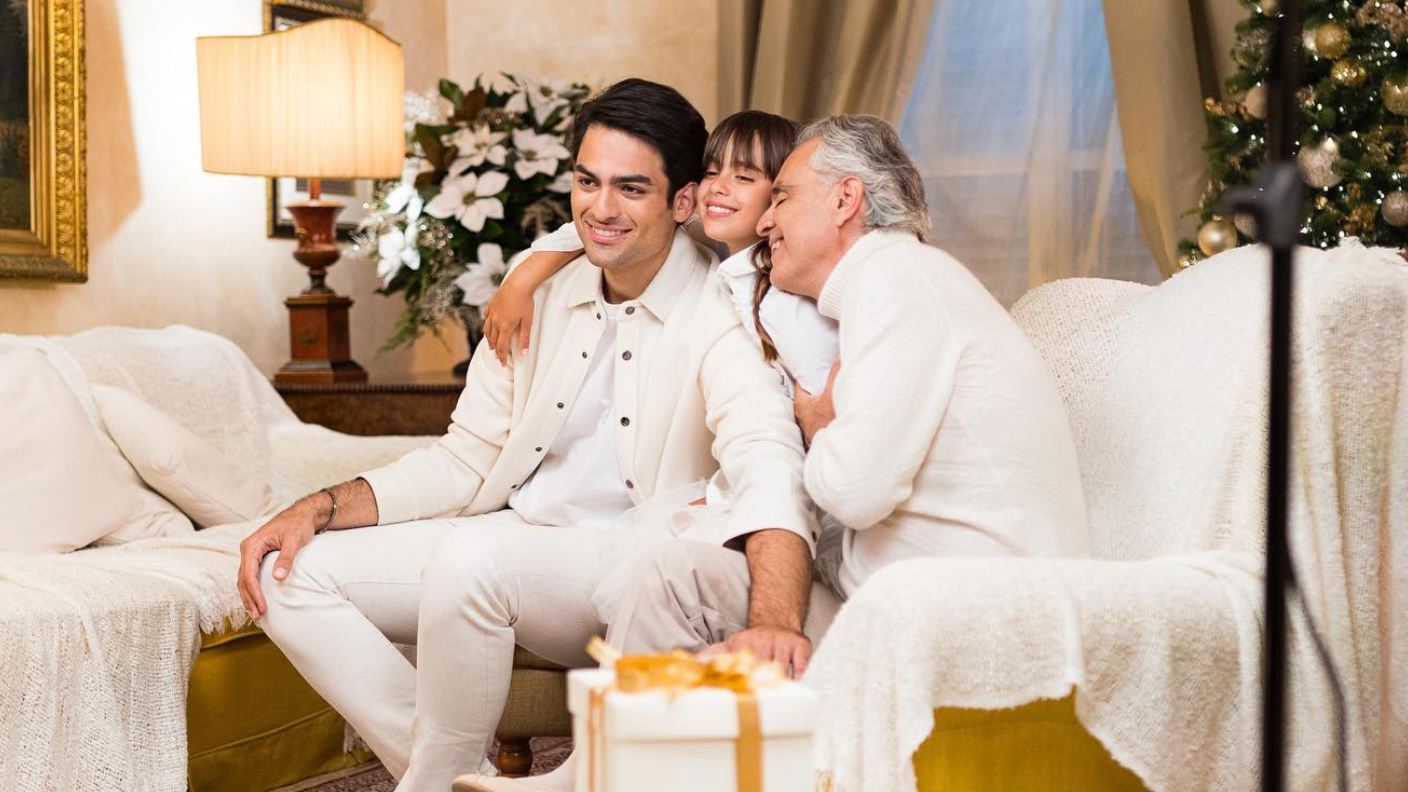 Andrea Bocelli's Children Join Father for Family Christmas Album