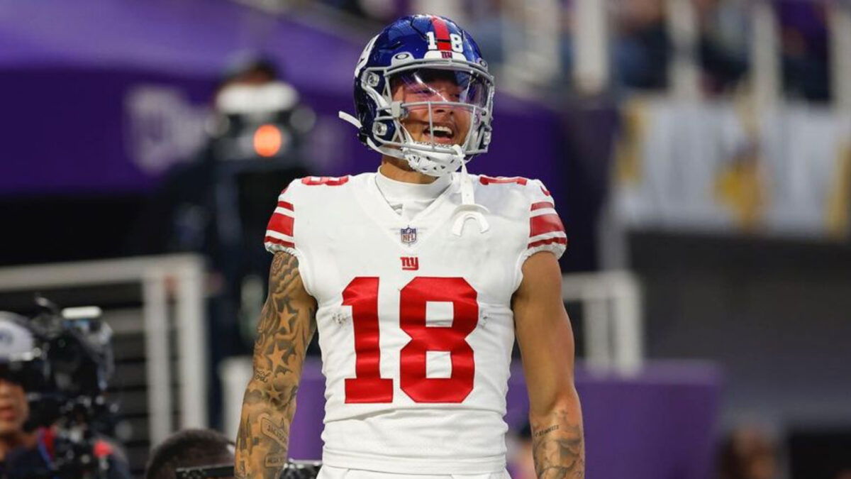 Giants WR Isaiah Hodgins Posts Career Highs in Playoff Debut 'God