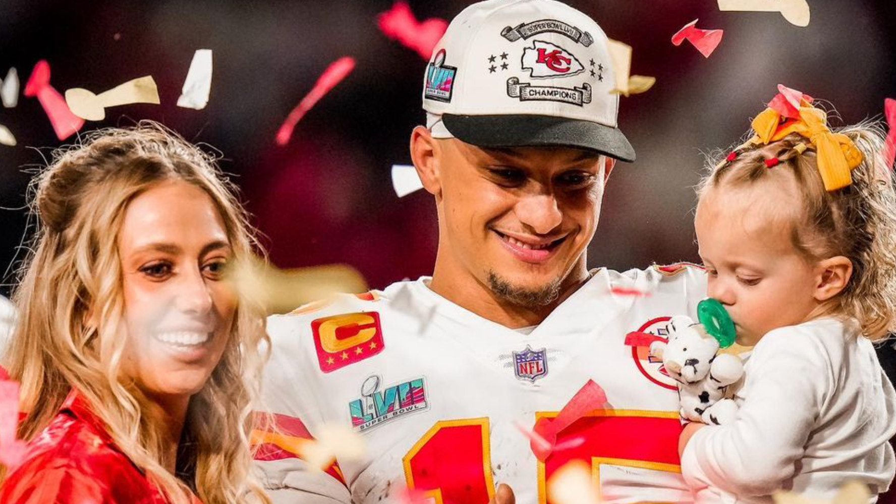 Patrick Mahomes celebrates his wife Brittany on Mother's Day with daughter  Sterling and son Bronze
