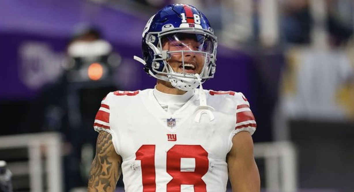 NY Giants WR Isaiah Hodgins Trusted God, Played Through Injury